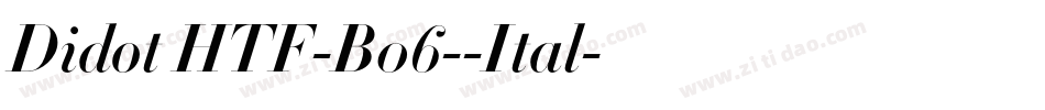 Didot HTF-B06--Ital字体转换